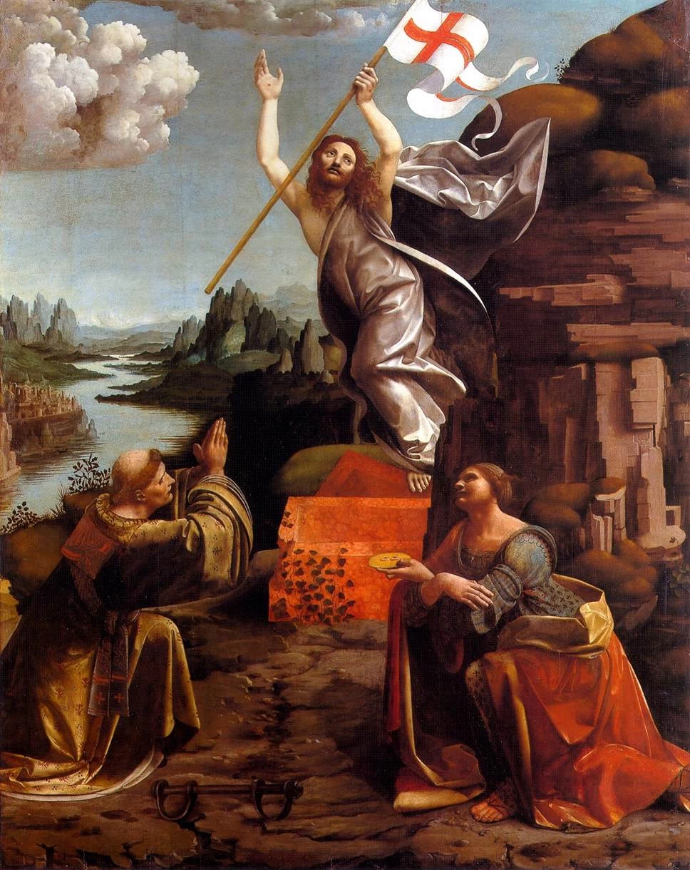 Resurezione di Cristo con i santi Leonardo e Lucia - Staatliche Museen, Berlin