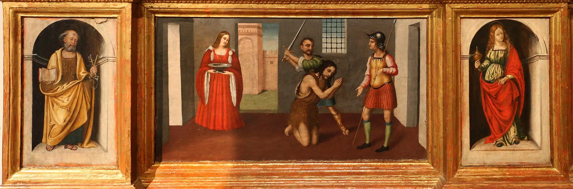 Assunta tra i ss. Giovanni Battista e Stefano - la predella, da Mezzana di Somma Lombardo, Museo Diocesano, Milano