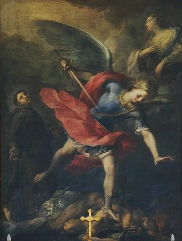 Giovan Gioseffo Dal Sole 57 San Michele arcangelo calpesta il demonio Soprintendenza Archeologica, Ravenna