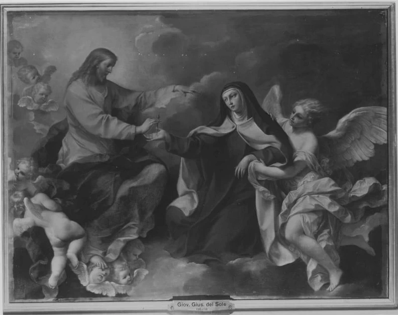 Giovan Gioseffo Dal Sole 63 Stigmatizzazione di Santa Maria Maddalena Pazzi Bavarian State Painting Collections