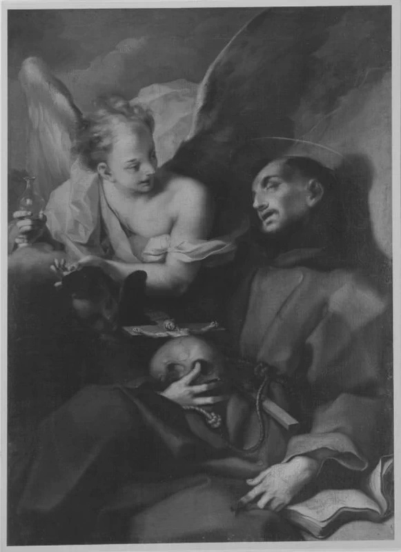 Giovan Gioseffo Dal Sole 66 Un angelo appare a san Francesco Bavarian State Painting Collections