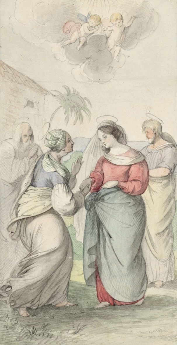 Josef Danhauser 76 Visitazione di Maria Blanche Kübeck zu Kübau, Wien