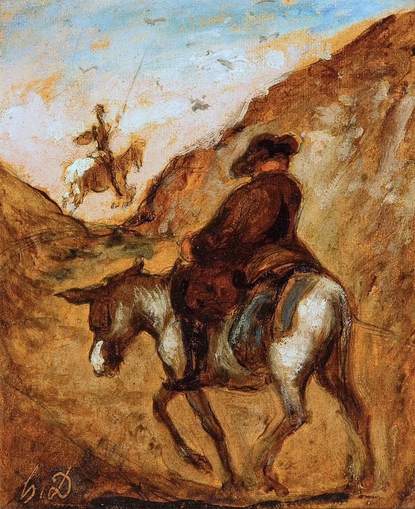 Honoré Daumier 161 Don Chisciotte e Sancio Panza Staatliche Kunsthalle Karlsruhe