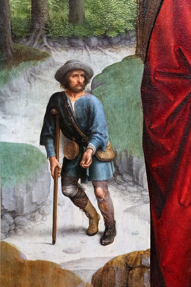 Il canonico bernardino salviatio e tre santi - dettaglio