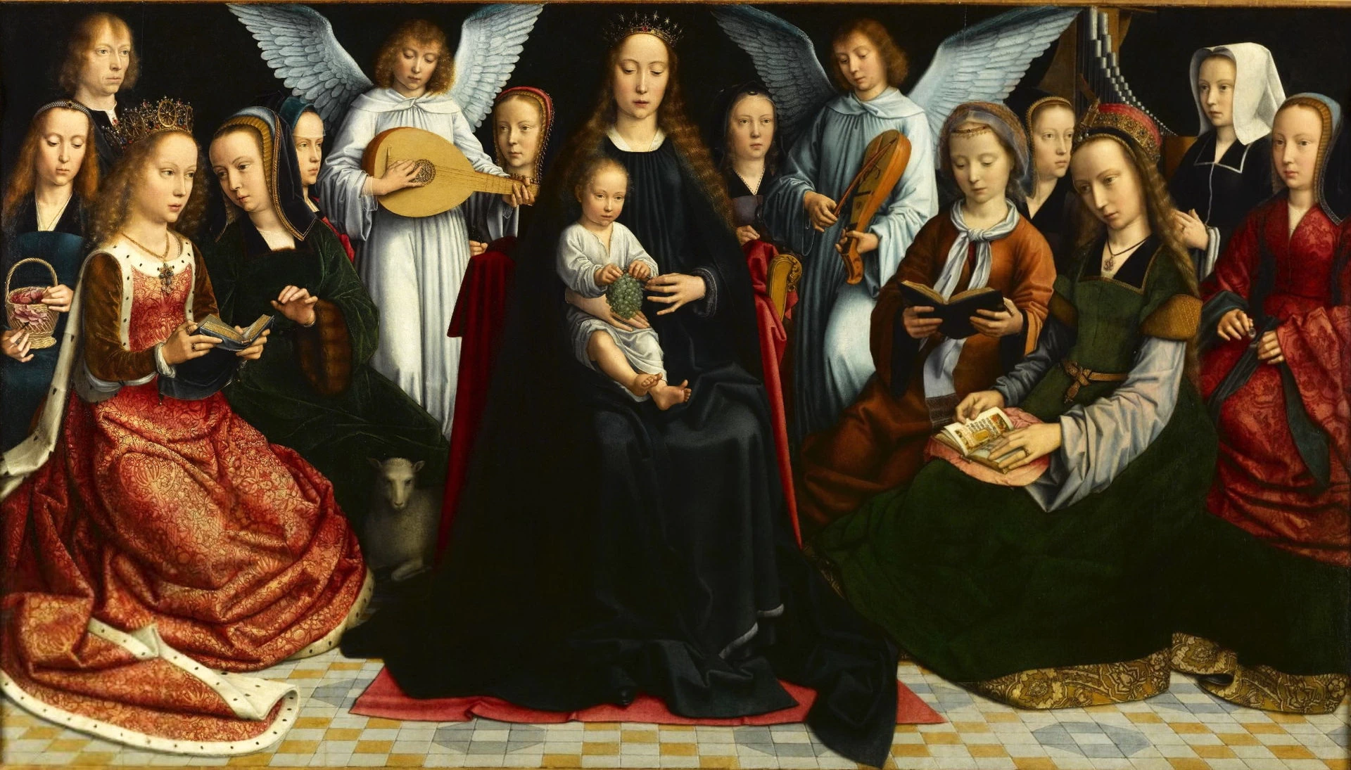 Madonna col Bambino e angeli, santi e donatori - Musée des Beaux, Arts, Rouen