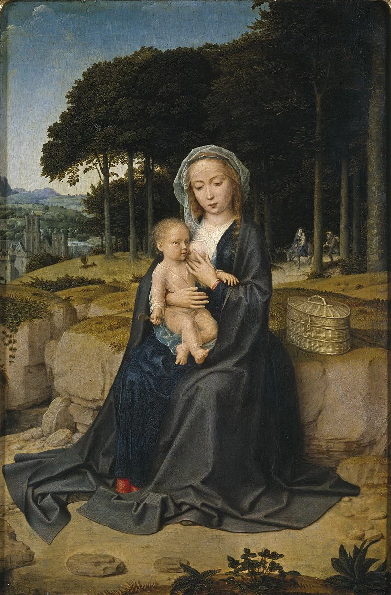 Riposo durante la fuga in Egitto Madonna del Latte - Museo del Prado, Madrid