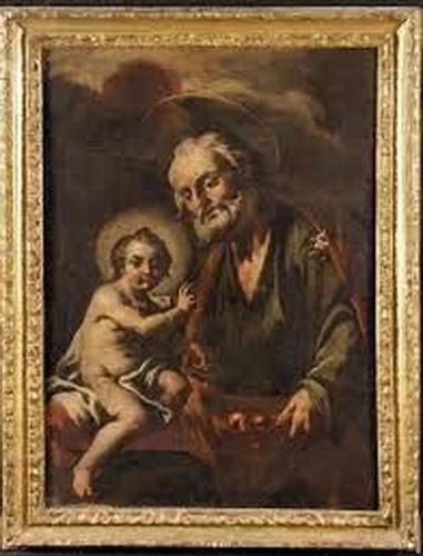 Lorenzo de Caro 50 San Giseppe col Bambino attribuito