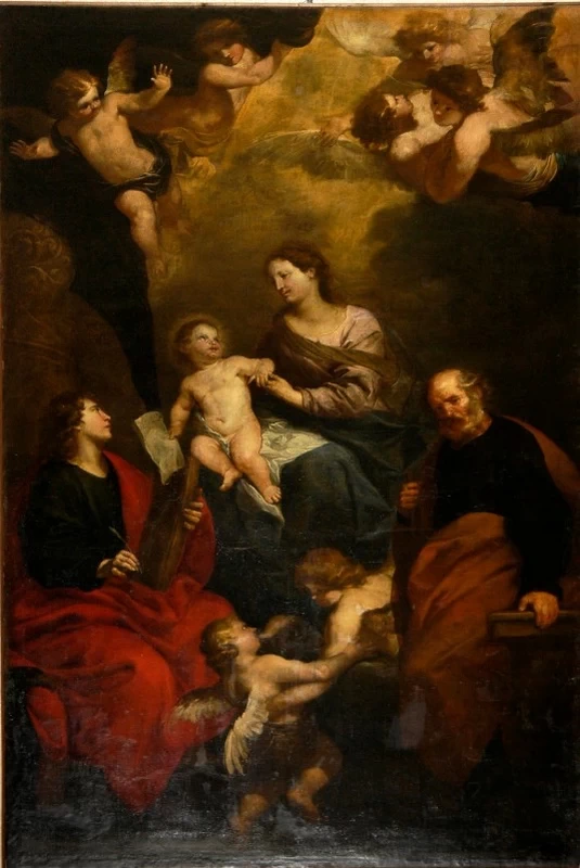 Orazio De Ferrari 53 Madonna con Bambino tra S. Giovanni e S. Giuseppe