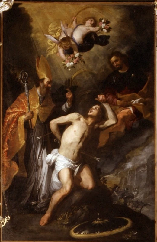 Orazio De Ferrari 77 San Sebastiano tra San Biagio e San Rocco