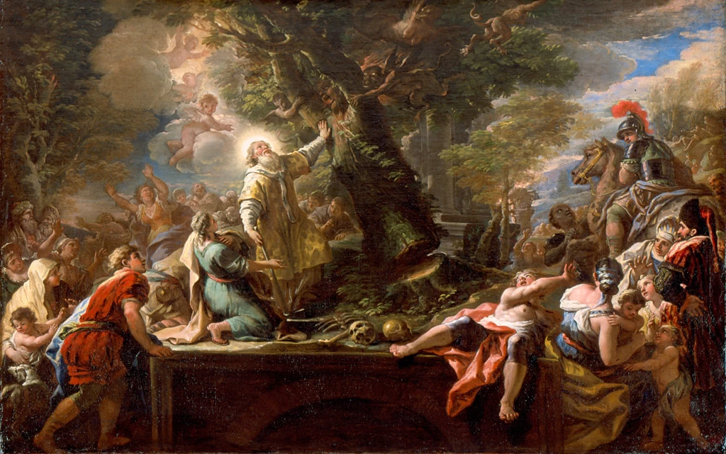 Paolo de Matteis 143 San Nicola di Bari abbatte un albero abitato dai demoni High Museum of Art, Atlanta