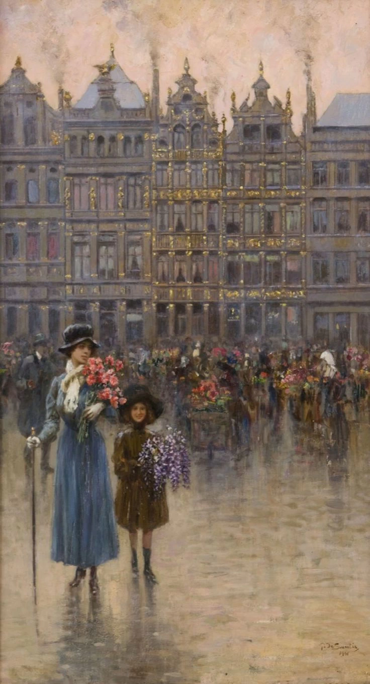 Giuseppe De Sanctis Al mercato