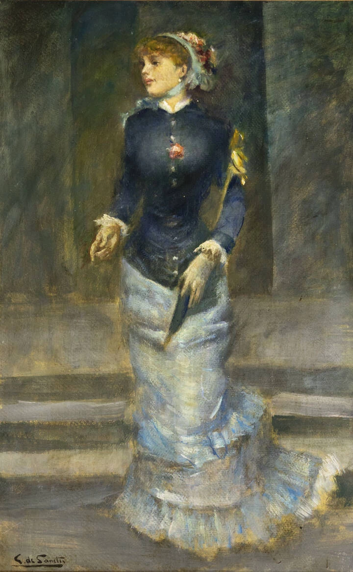 Giuseppe De Sanctis Donna parigina