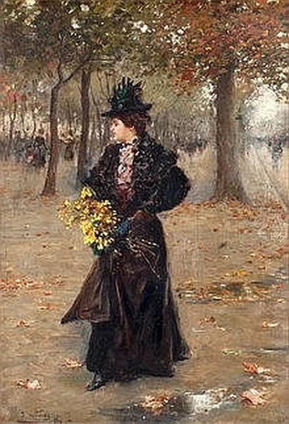 Giuseppe De Sanctis Elegante parigina