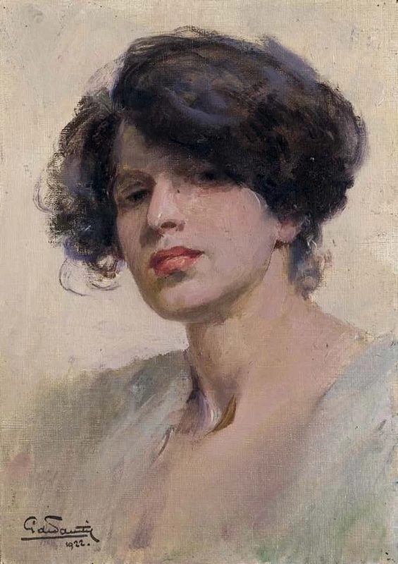 Giuseppe De Sanctis Ritratto di donna