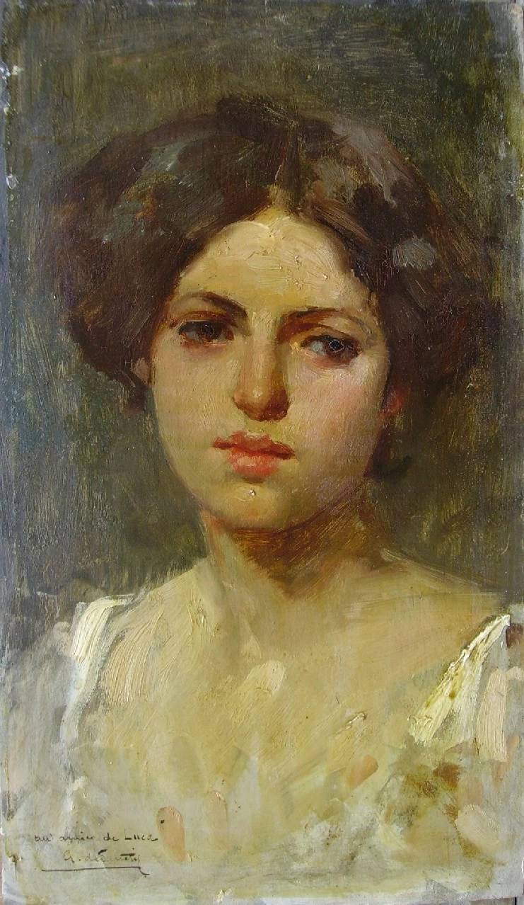 Giuseppe De Sanctis Ritratto di fanciulla 2