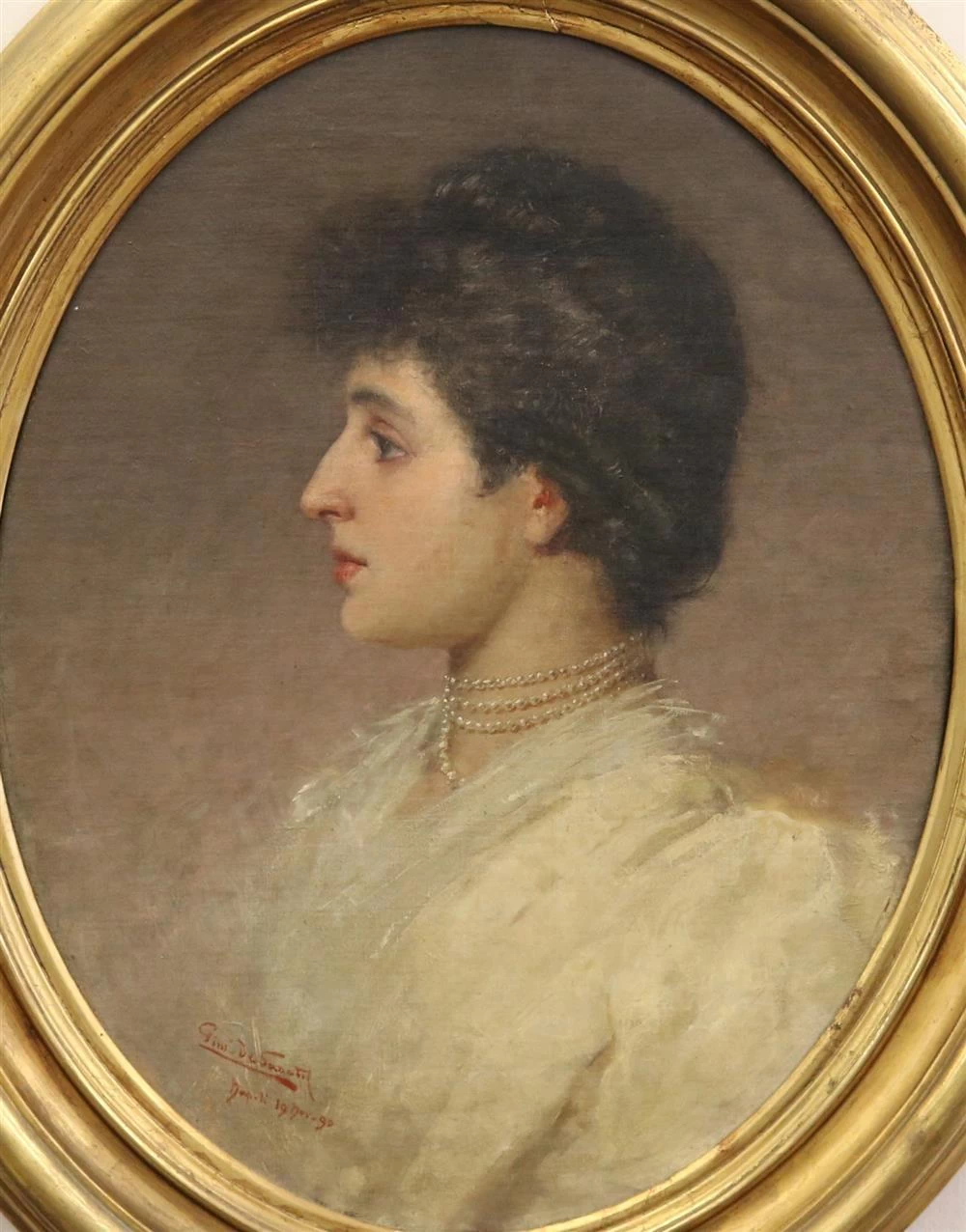 Giuseppe De Sanctis Ritratto di signora