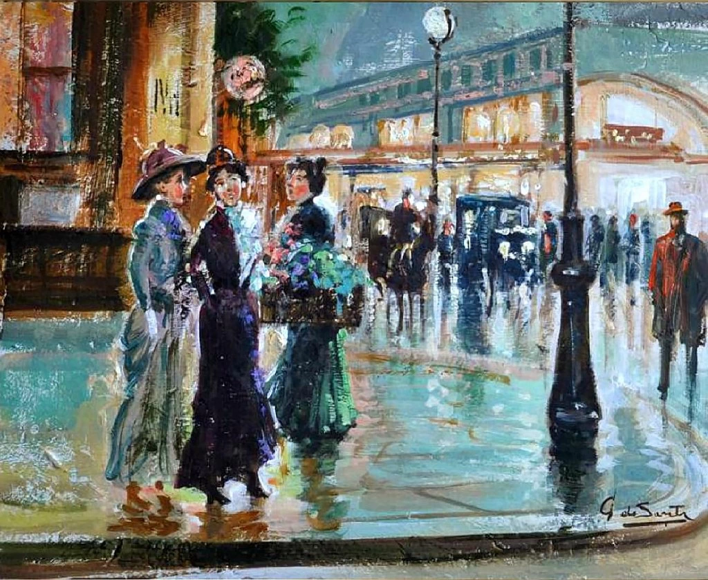 Giuseppe De Sanctis Sul Grands Bouelevards a Parigi
