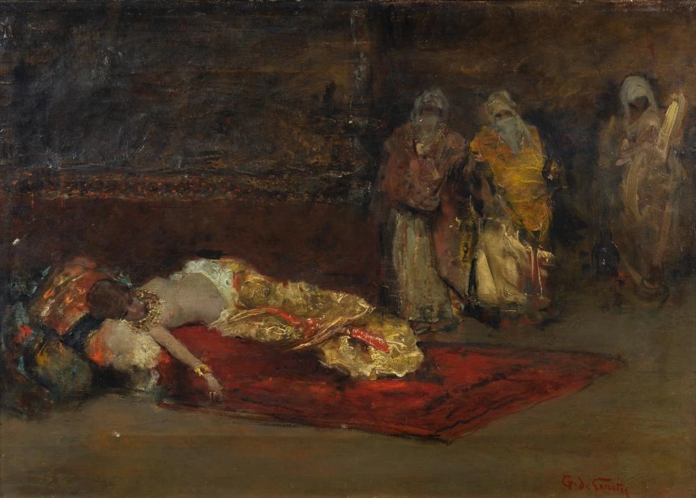 Giuseppe De Sanctis Teodora bozzetto
