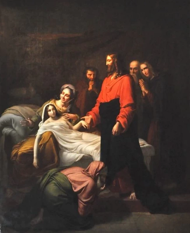 Pierre Claude François Delorme 8 Gesù resuscita la figlia di Giairo Chiesa di san Rocco, Parigi