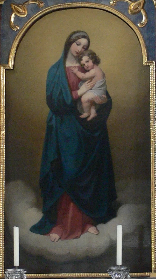Melchior Paul von Deschwanden 25 Madonna col Bambino Chiesa di San Gangolf, Kluftern