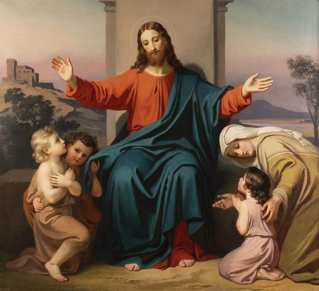 Melchior Paul von Deschwanden 8 Cristo benedice i bambini