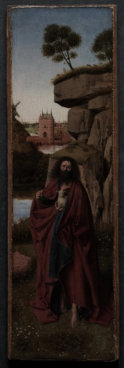 Lucien Lévy Dhurmer 251 San Giovanni Battista in un paesaggio Cleveland Museum of Art