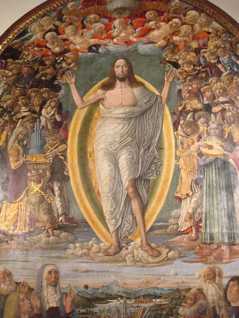 Benvenuto di Giovanni 17 Ascensione di Gesù Pinacoteca Nazionale di Siena dettaglio