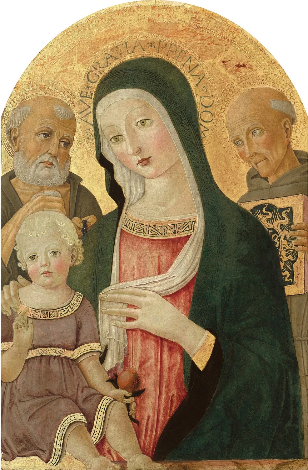 Benvenuto di Giovanni 66 Madonna col Bambino, San Girolamo e San Bernardino da Siena National Gallery of Art, Washington DC