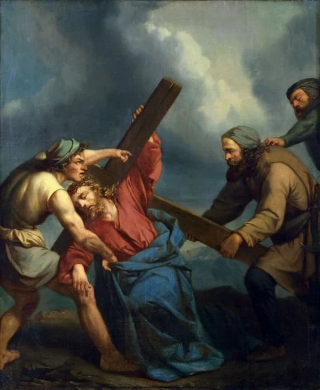 Giuseppe Diotti 66 Cristo cade sotto la croce attribuibile