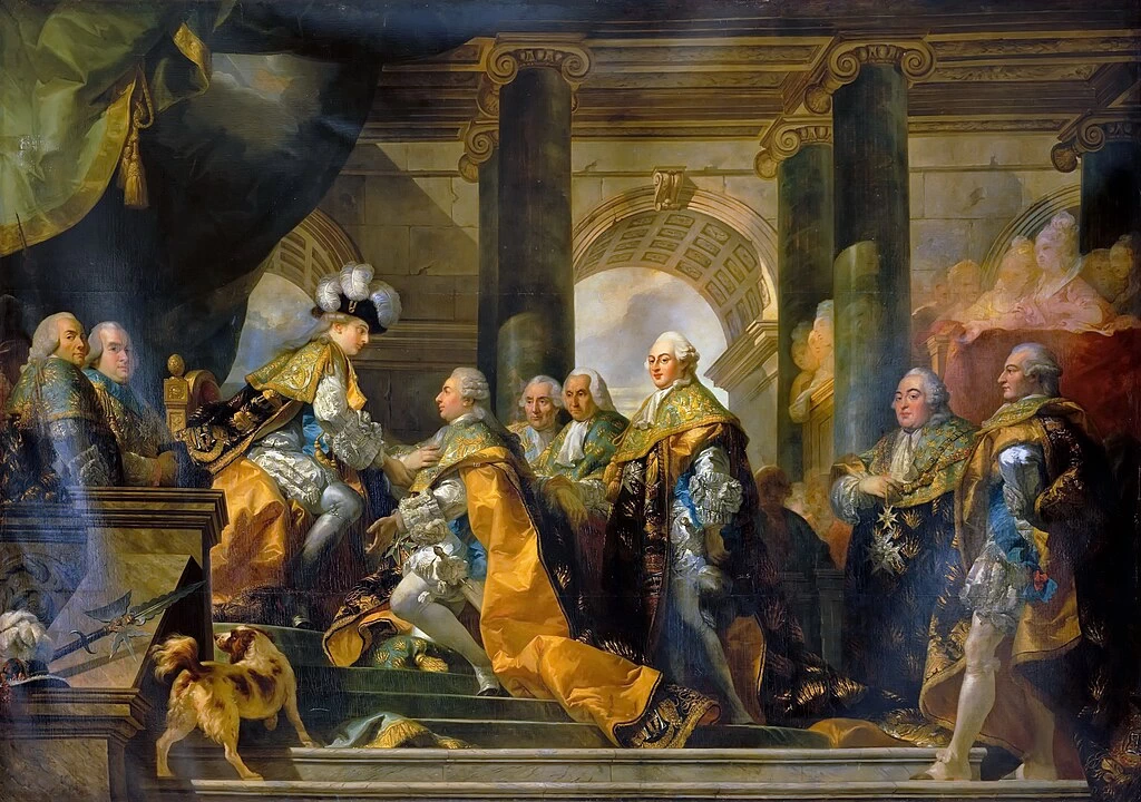 Gabriel François Doyen 17 Luigi XVI Cavalieri dello Spirito Santo Reggia di Versailles