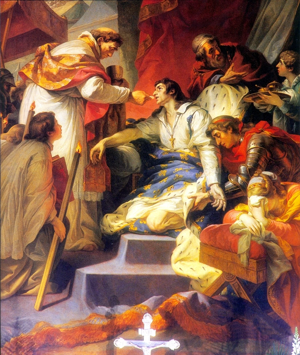 Gabriel François Doyen 18 L'ultima comunione di San Luigi, re di Francia