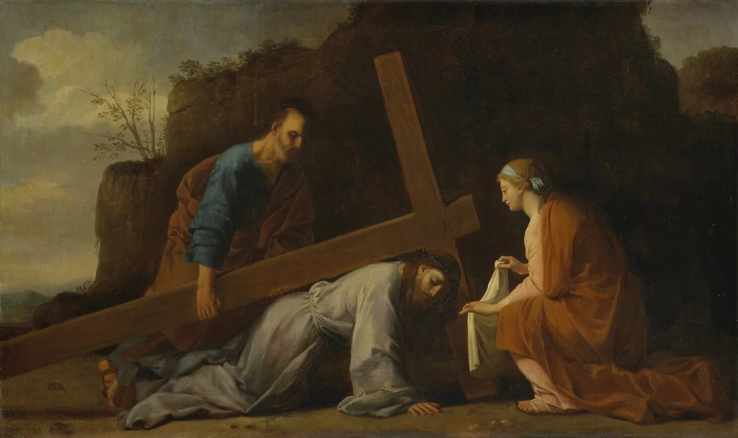 Louis Ducis 36 Gesù porta la croce Museo nazionale del castello di Compiègne