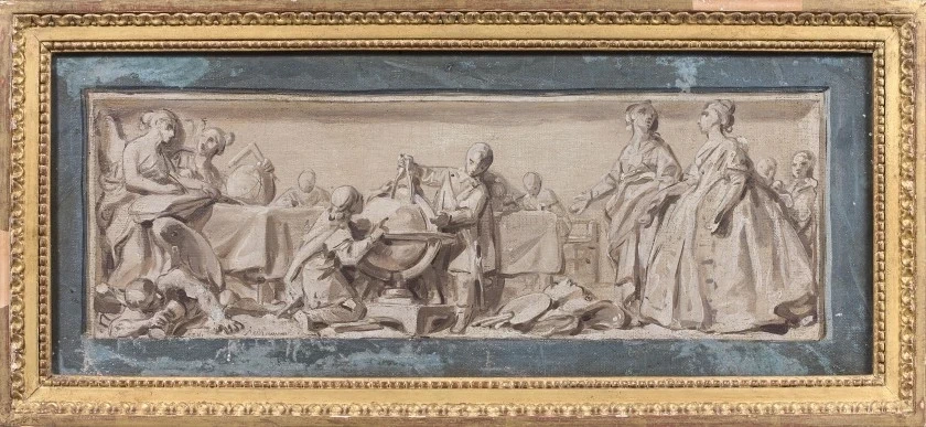 Louis Jean Jacques Durameau 39 Scena della vita e del regno di Maria Teresa