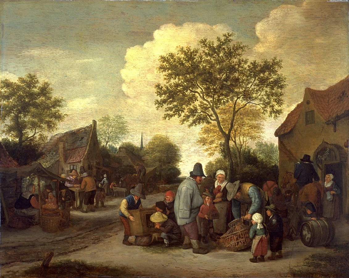 Cornelis Dusart 49 Scena di villaggio Fine Arts Museums of San Francisco