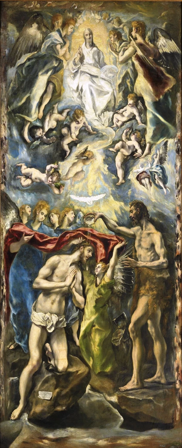 El Greco 139 Battesimo di Cristo Museo del Prado, Madrid
