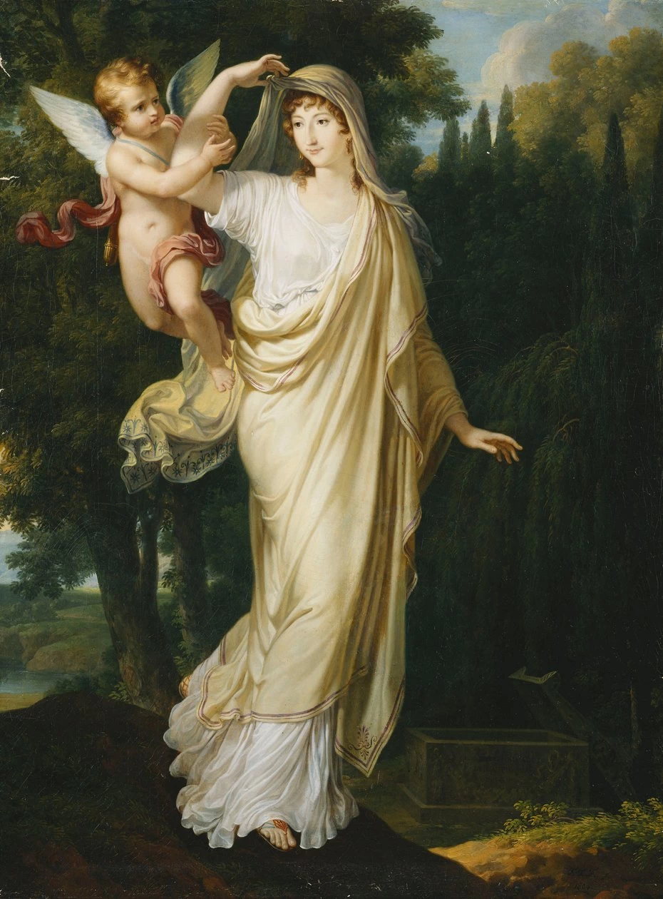 François Xavier Fabre 82 Ritratto postumo della marchesa Fanny Grimaldi, nata Bürkenwald, principessa di Santa Cruce, marchesa di Monaco e Genes