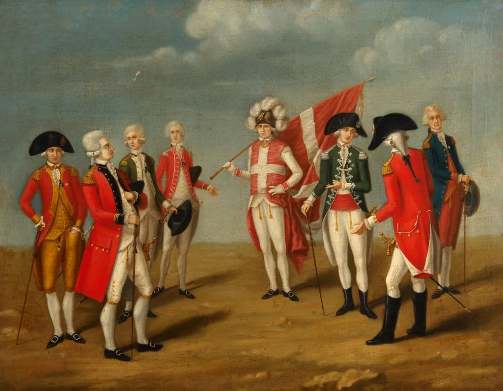 Antoine de Favray 4 Dignitari dell'Ordine di San Giovanni Cavalieri di Malta Museum of the Order of St. John, London