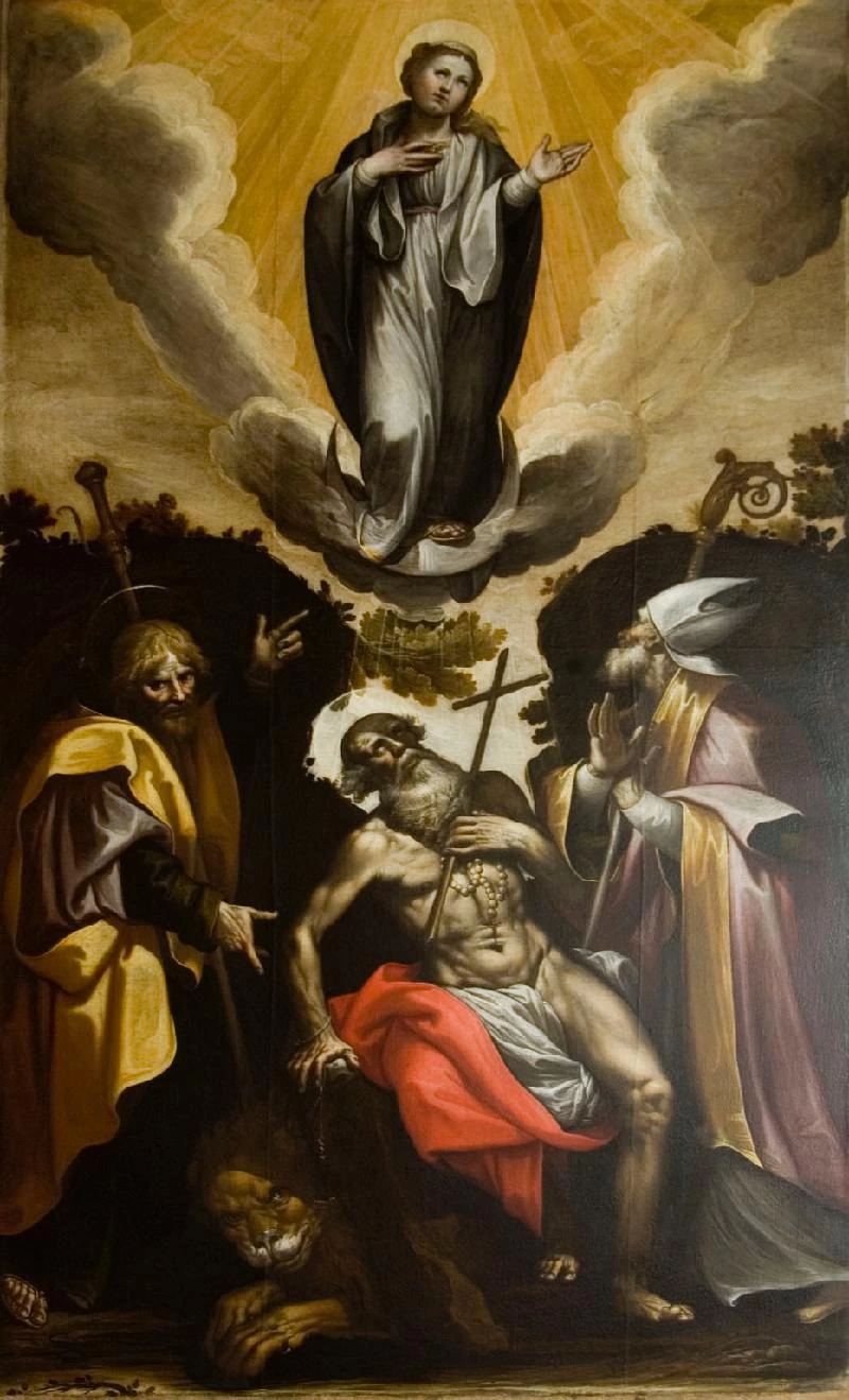 Tela con l'Immacolata Concezione e Santi