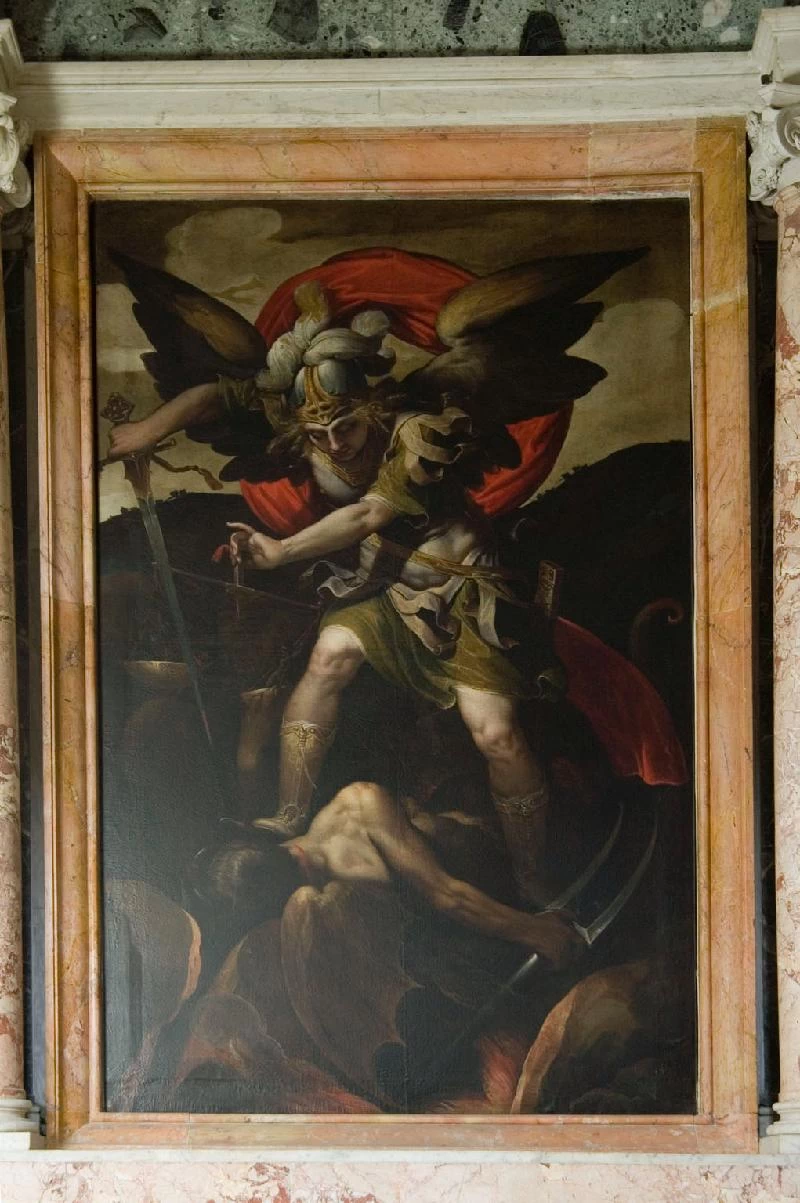 Tela con San Michele Arcangelo