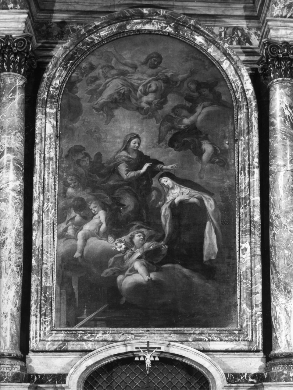 Ciro Ferri 65 Santa Maria Maddalena de' Pazzi riceve una catena con cuore Firenze