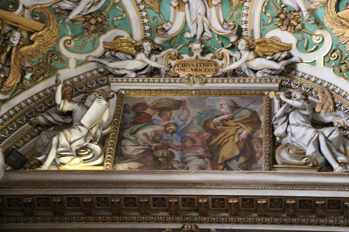Ciro Ferri 76 Santa Maria Maggiore (Bergamo) medaglioni della volta 9