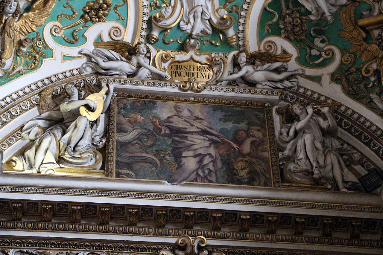 Ciro Ferri 77 Santa Maria Maggiore (Bergamo) medaglioni della volta 10