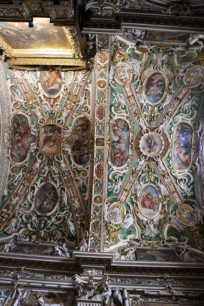Ciro Ferri 79 Santa Maria Maggiore (Bergamo) medaglioni della volta