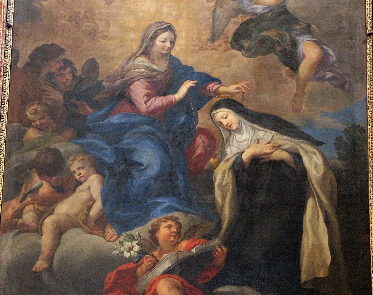 Ciro Ferri 95 Vergine e santa Maria Maddalena dei Pazzi, 1684 Santa Maria de' Pazzi, Firenze dettaglio
