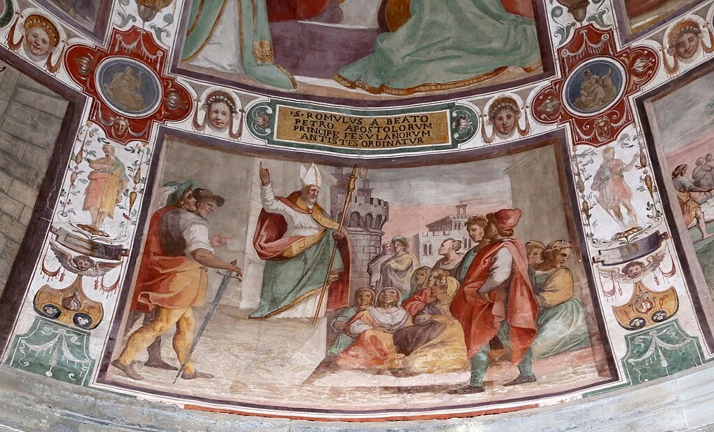 Nicodemo Ferrucci 10 Storie di San Romolo. Predica Duomo di Fiesole