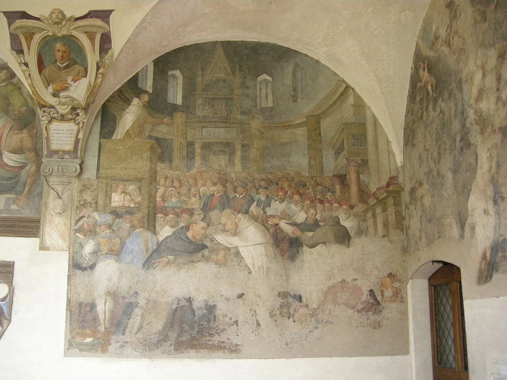 Nicodemo Ferrucci 29 Chiostro Storie di San Francesco Ognissanti (Firenze) lunetta 25