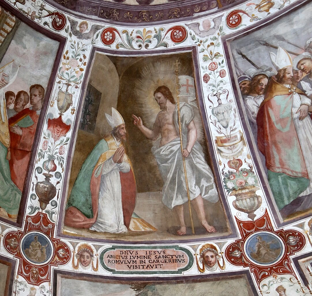 Nicodemo Ferrucci 6 Storie di San Romolo. gesù visita romolo in carcere Duomo di Fiesole
