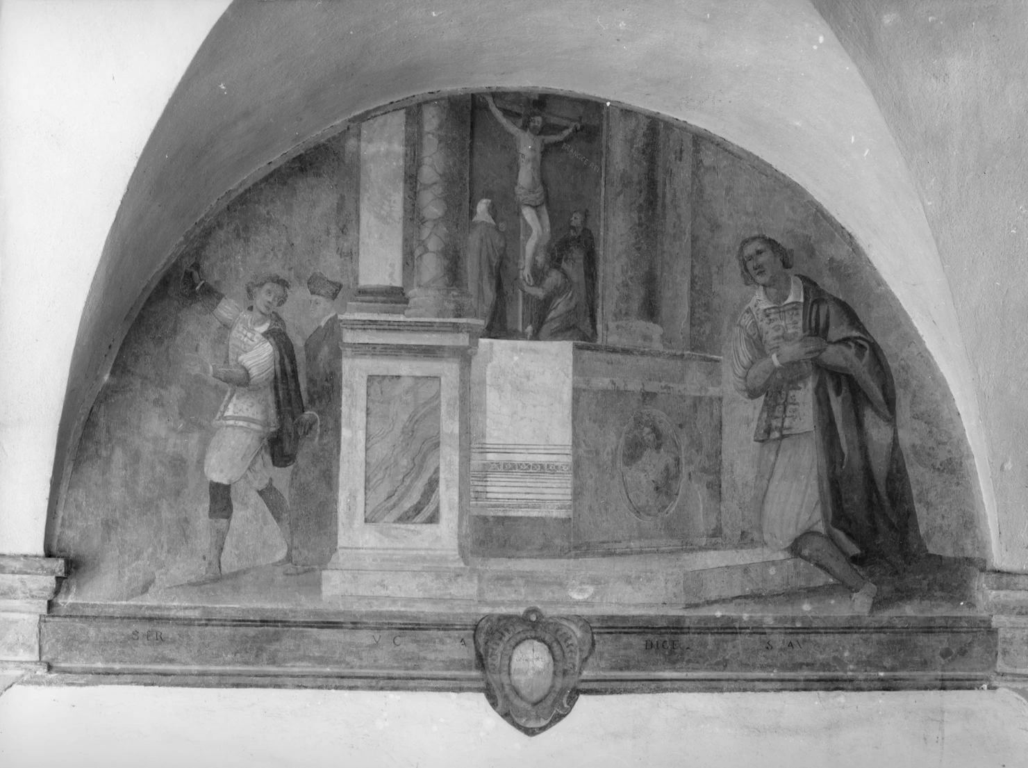 Nicodemo Ferrucci 80 miracolo del crocifisso di San Damiano Poggibonsi, Siena