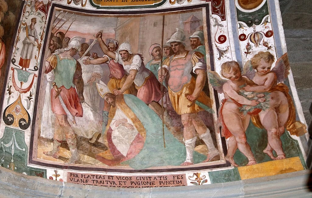Nicodemo Ferrucci 9 Storie di San Romolo. Martirio Duomo di Fiesole