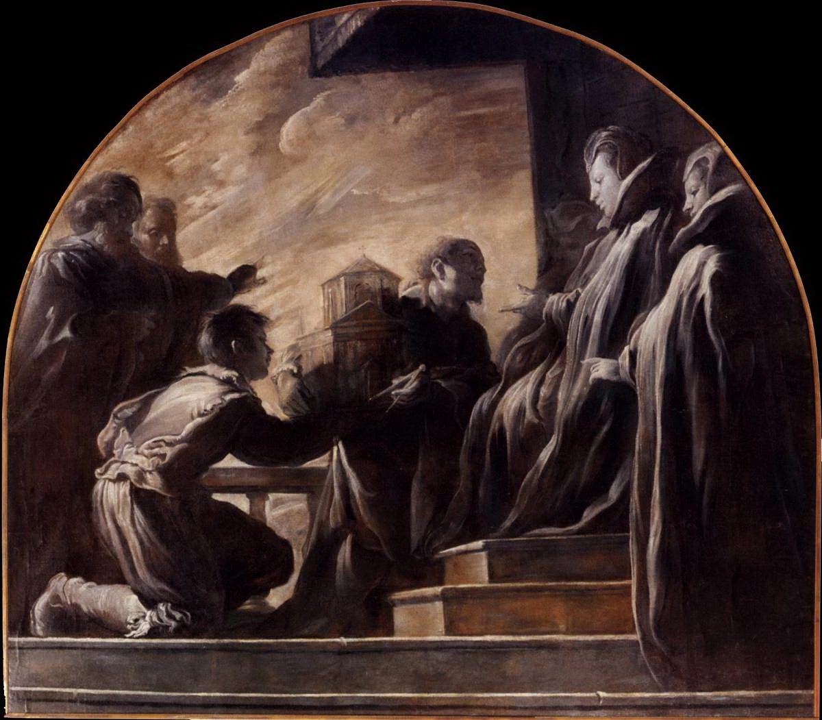 Margherita Gonzaga riceve il modello della chiesa di Sant'Orsola - Palazzo Ducale di Mantova